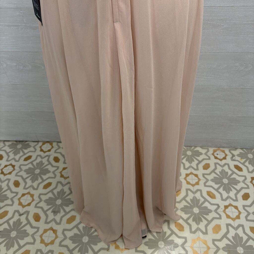 Lulus Blush Pink Lace Back Maxi Medium