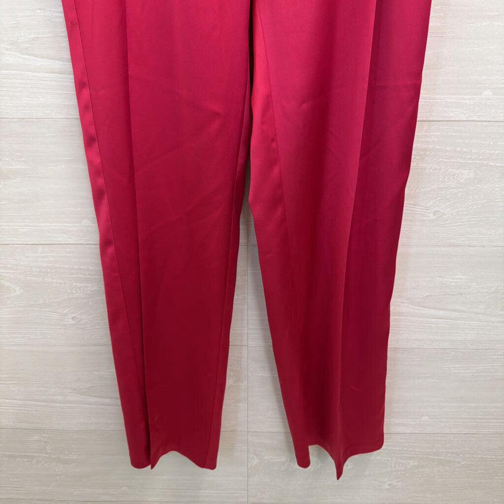 Lucy Paris Hot Pink Satin Pants Large