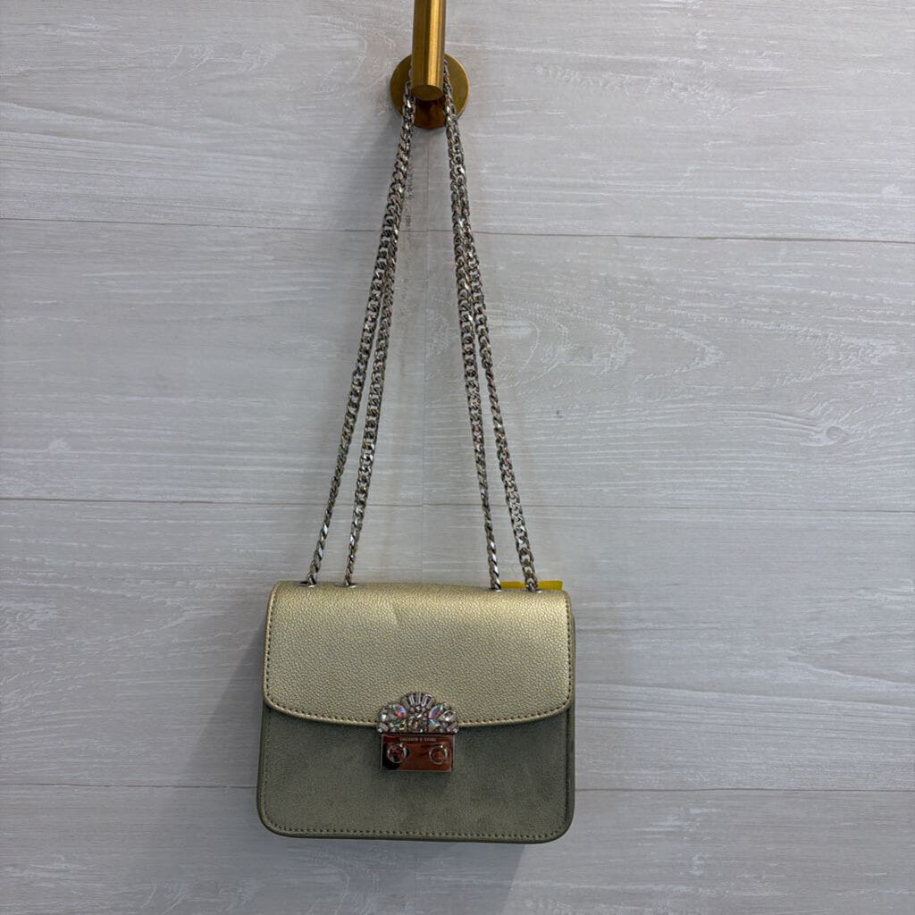 Charles & Keith Sage Push Lock Evening Crossbody Bag