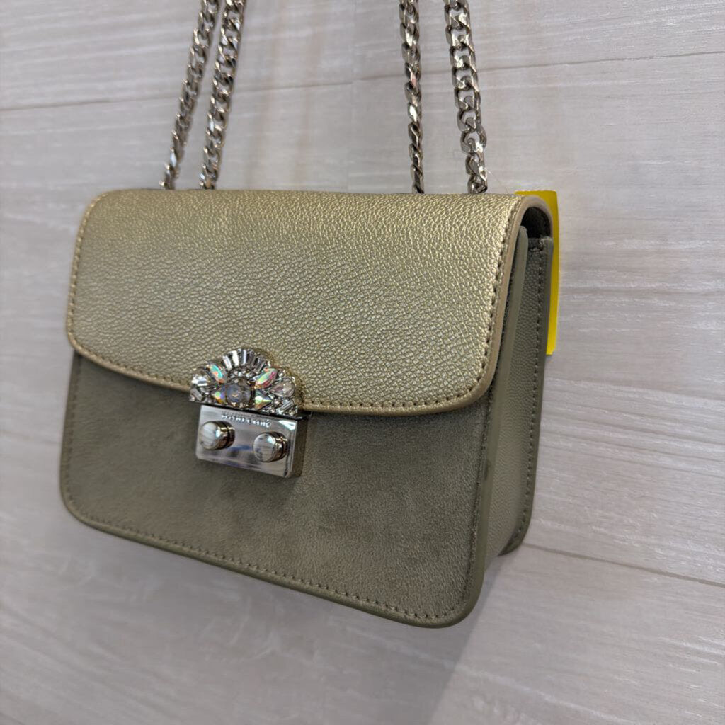 Charles & Keith Sage Push Lock Evening Crossbody Bag