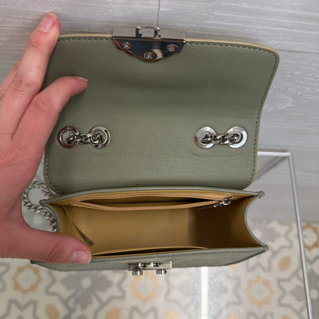 Charles & Keith Sage Push Lock Evening Crossbody Bag