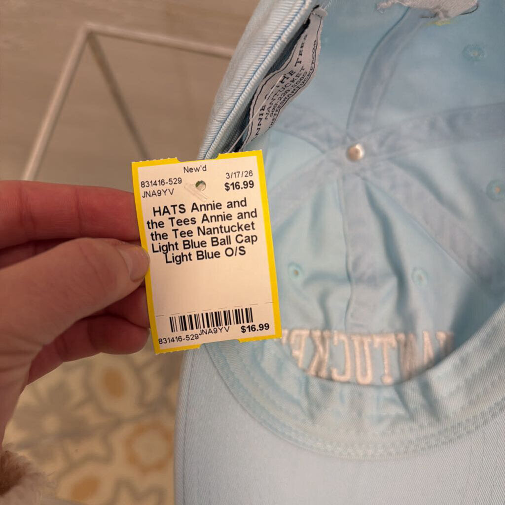 Annie and the Tee Nantucket Light Blue Ball Cap