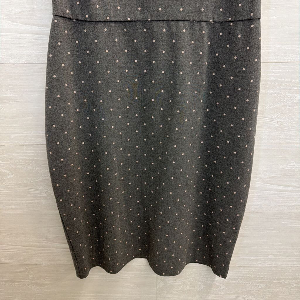 Elle Grey Polka Dot Sleeveless Shift Dress 10