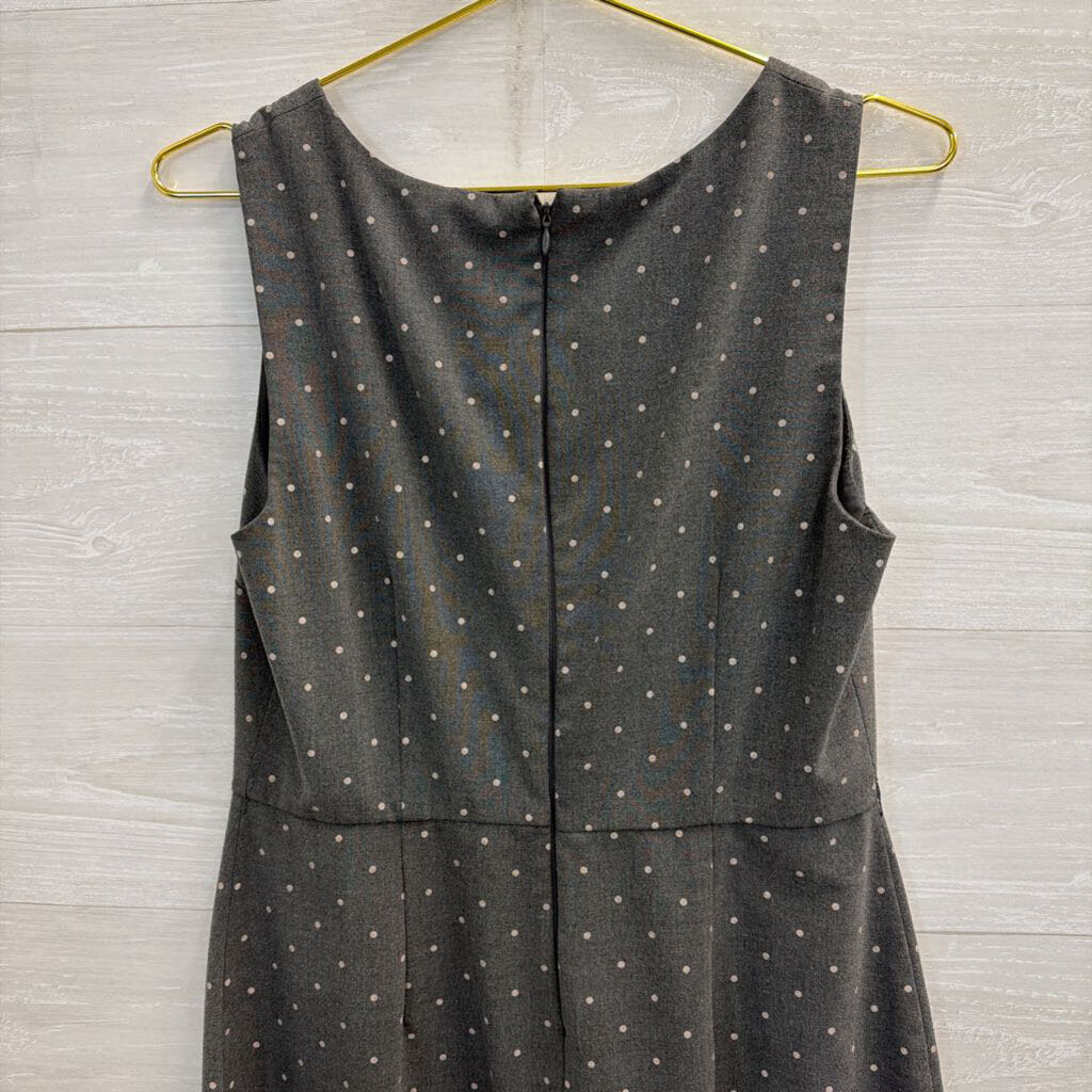 Elle Grey Polka Dot Sleeveless Shift Dress 10