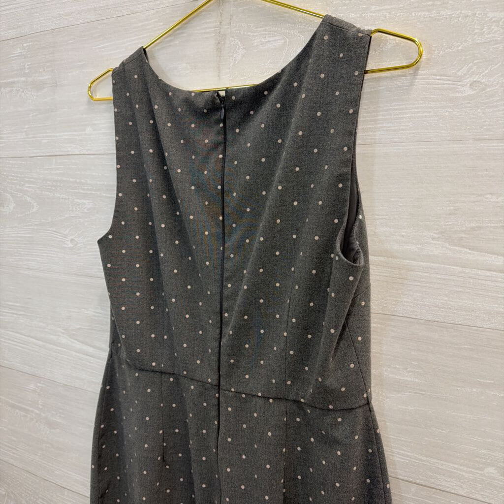 Elle Grey Polka Dot Sleeveless Shift Dress 10