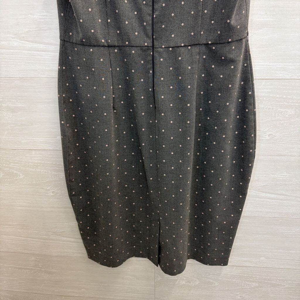 Elle Grey Polka Dot Sleeveless Shift Dress 10
