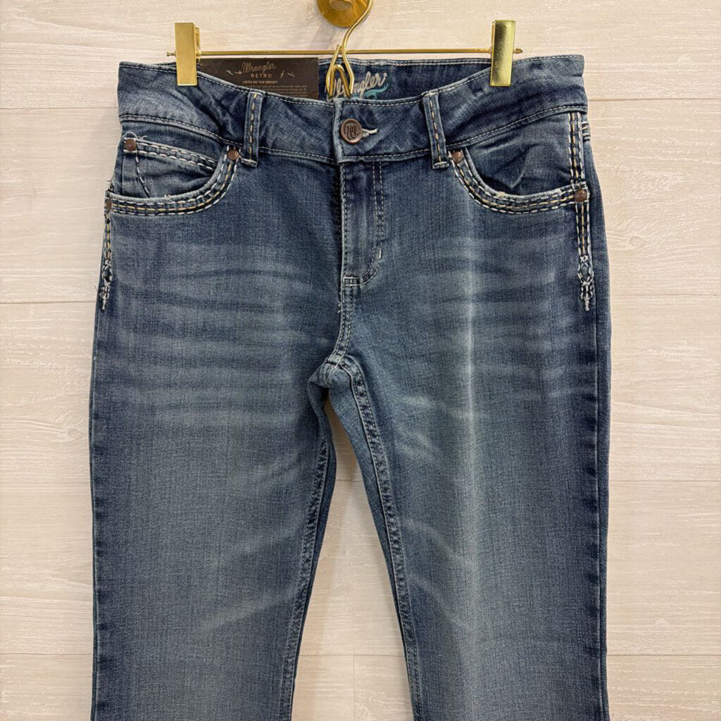 Wrangler Medium Wash Sadie Low Rise Jeans 9