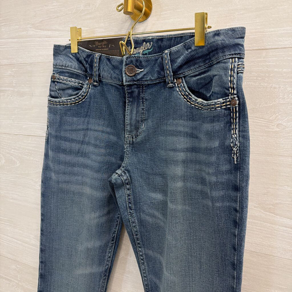 Wrangler Medium Wash Sadie Low Rise Jeans 9