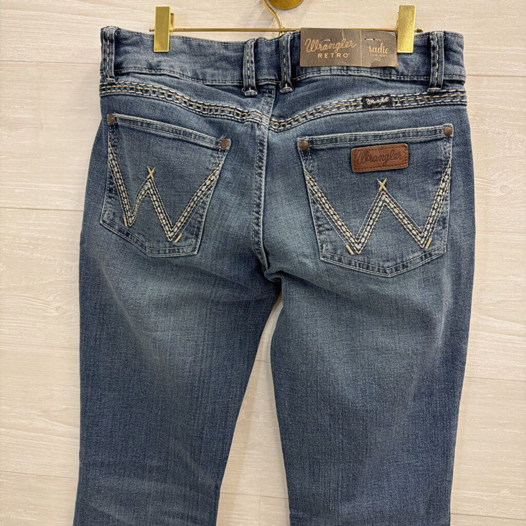 Wrangler Medium Wash Sadie Low Rise Jeans 9