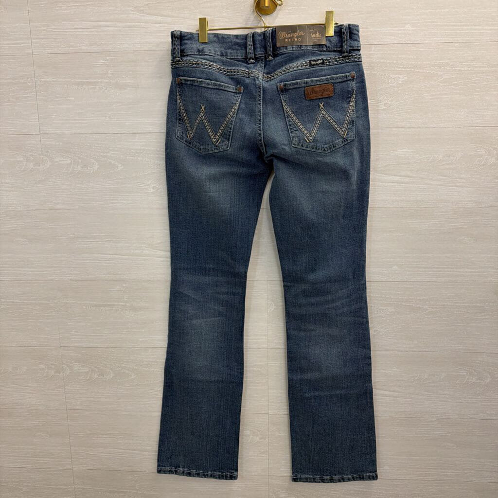 Wrangler Medium Wash Sadie Low Rise Jeans 9