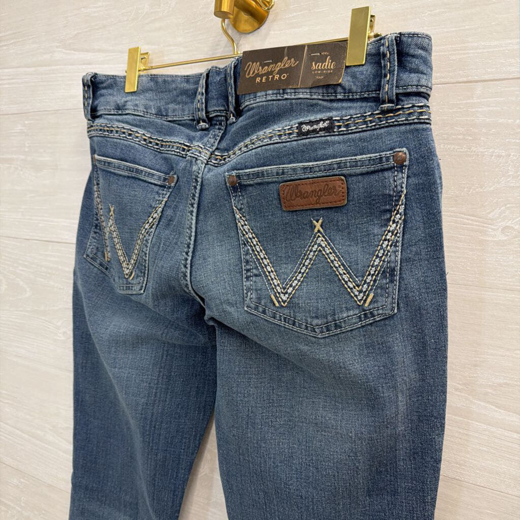 Wrangler Medium Wash Sadie Low Rise Jeans 9