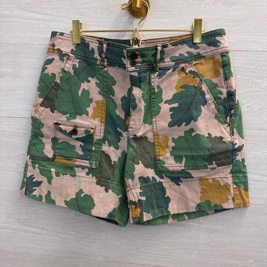 Anthropologie The Wanderer Green Camo Utility Shorts 29