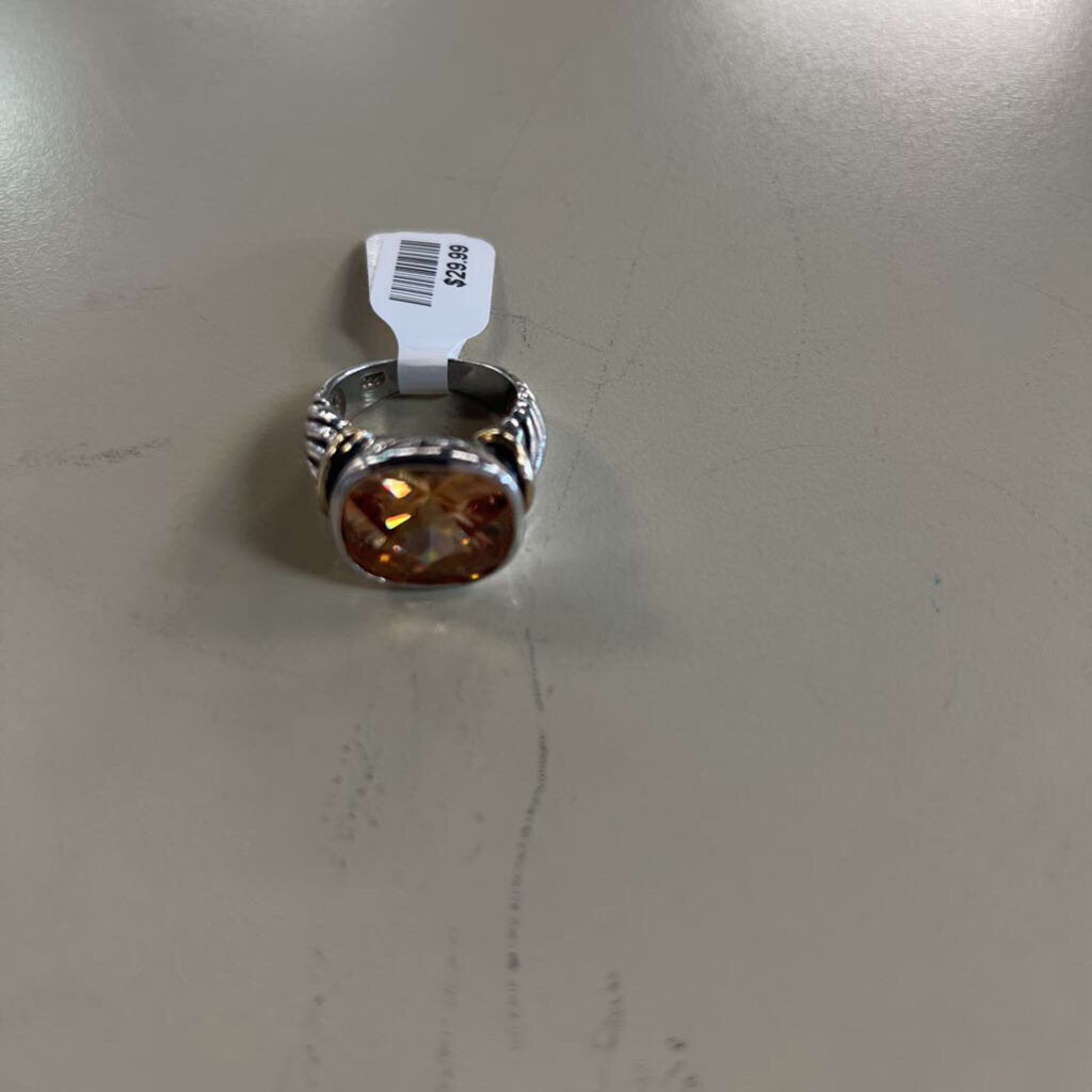 Sterling Silver Rope Band Ring Size 7