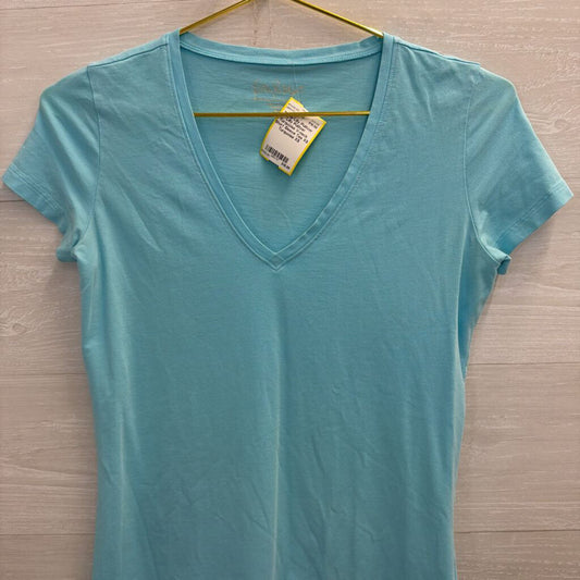 Lilly Pulitzer Turquoise V-neck Short Sleeve Tee XS