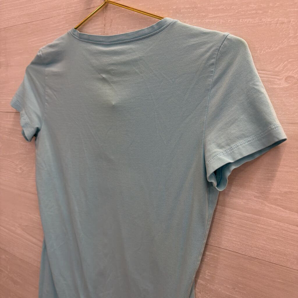 Lilly Pulitzer Turquoise V-neck Short Sleeve Tee XS