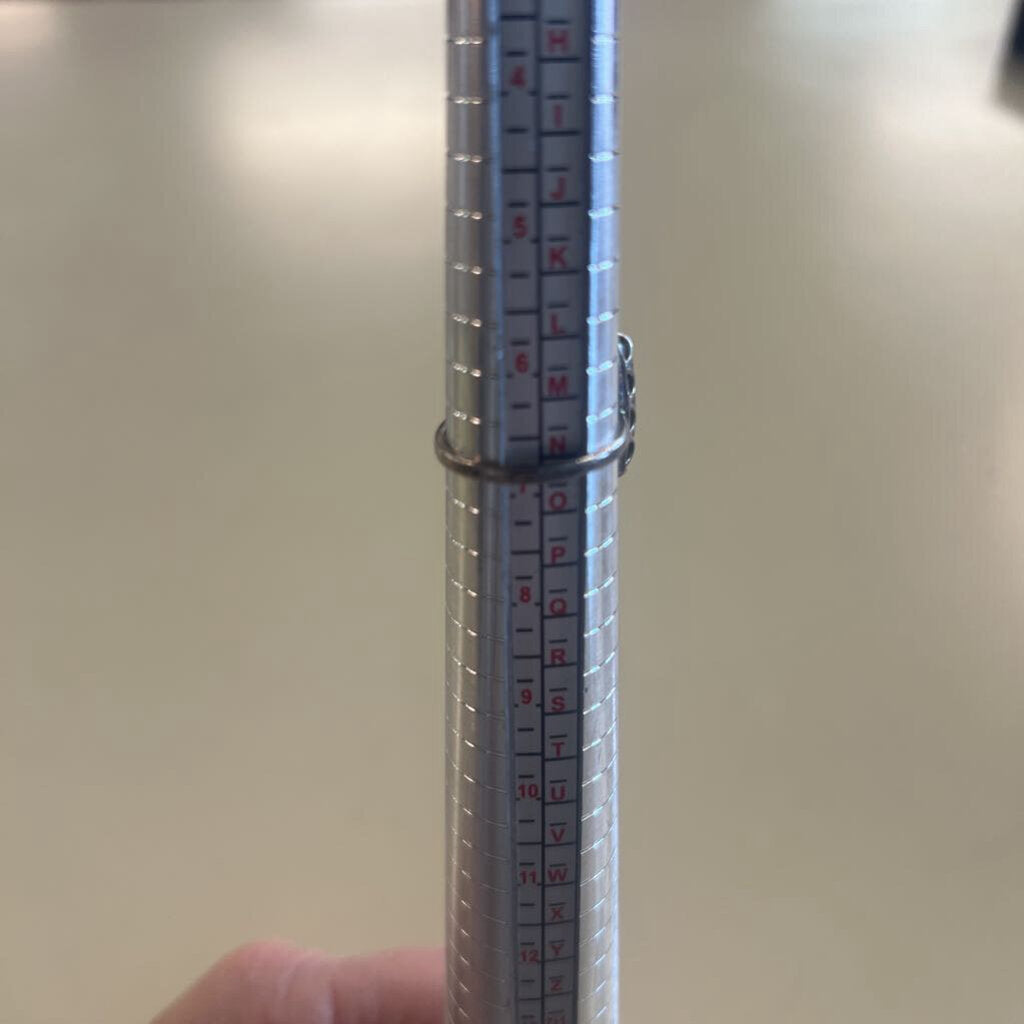 Sterling Silver Green Onyx Ring Size 7