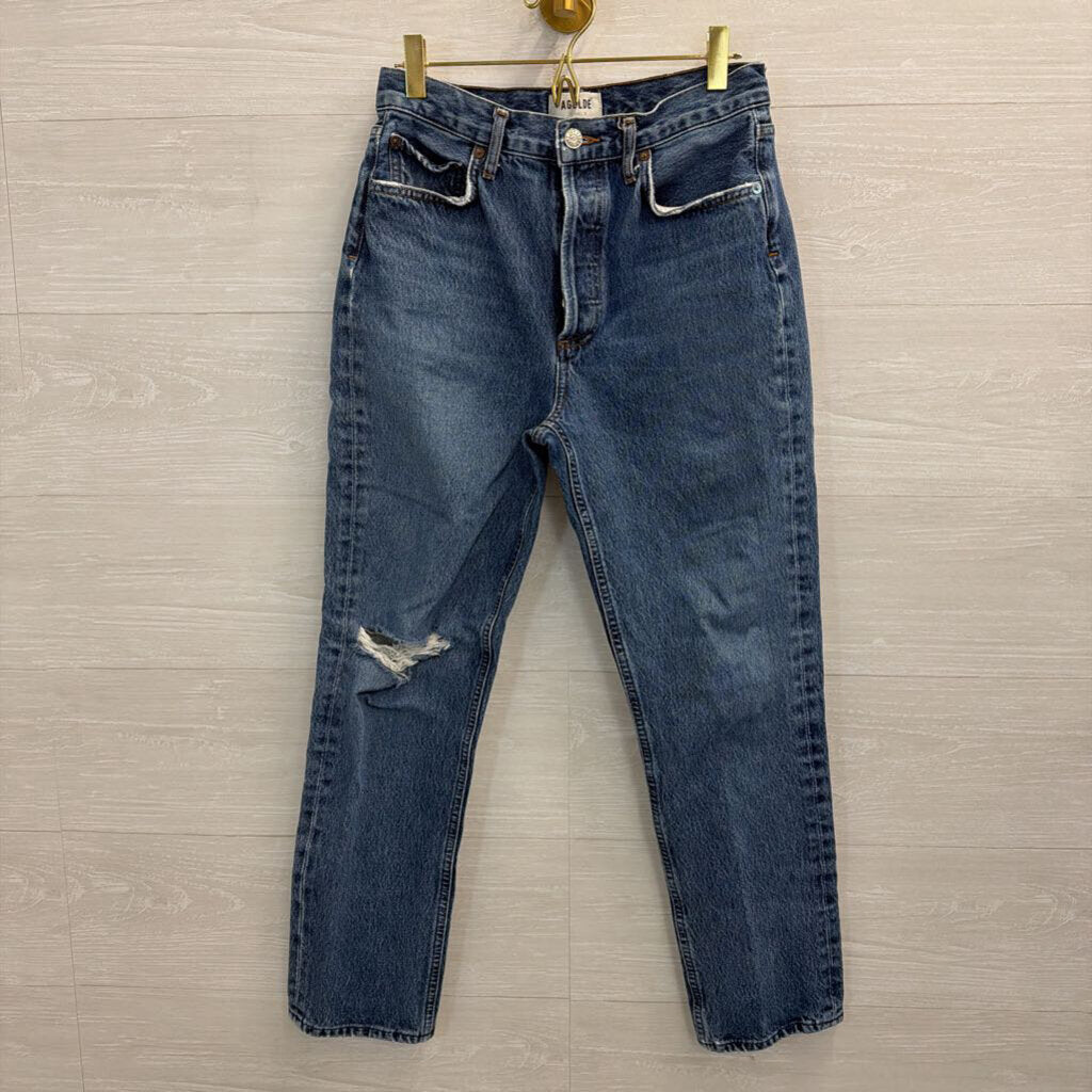 Agolde Dark Wash High Rise Jeans 25