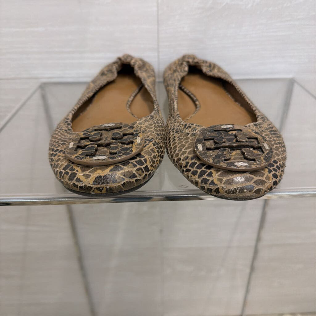 Tory Burch Reva Snake Print Ballet Flats 9