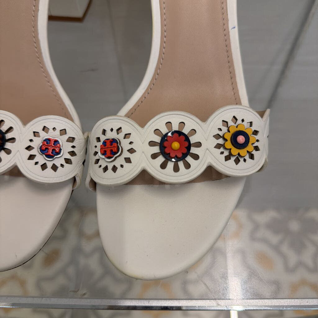 Tory Burch Cream/Multi Marguerite Slingback Sandal 8
