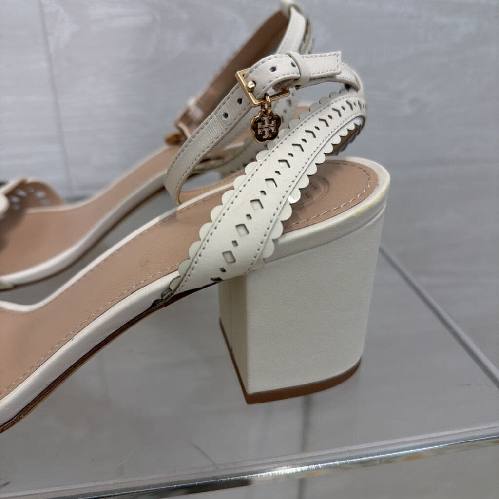 Tory Burch Cream/Multi Marguerite Slingback Sandal 8