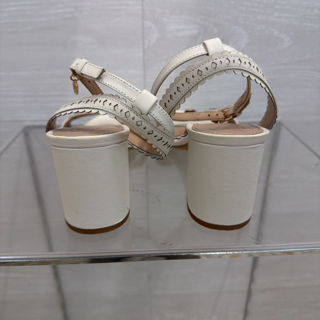 Tory Burch Cream/Multi Marguerite Slingback Sandal 8
