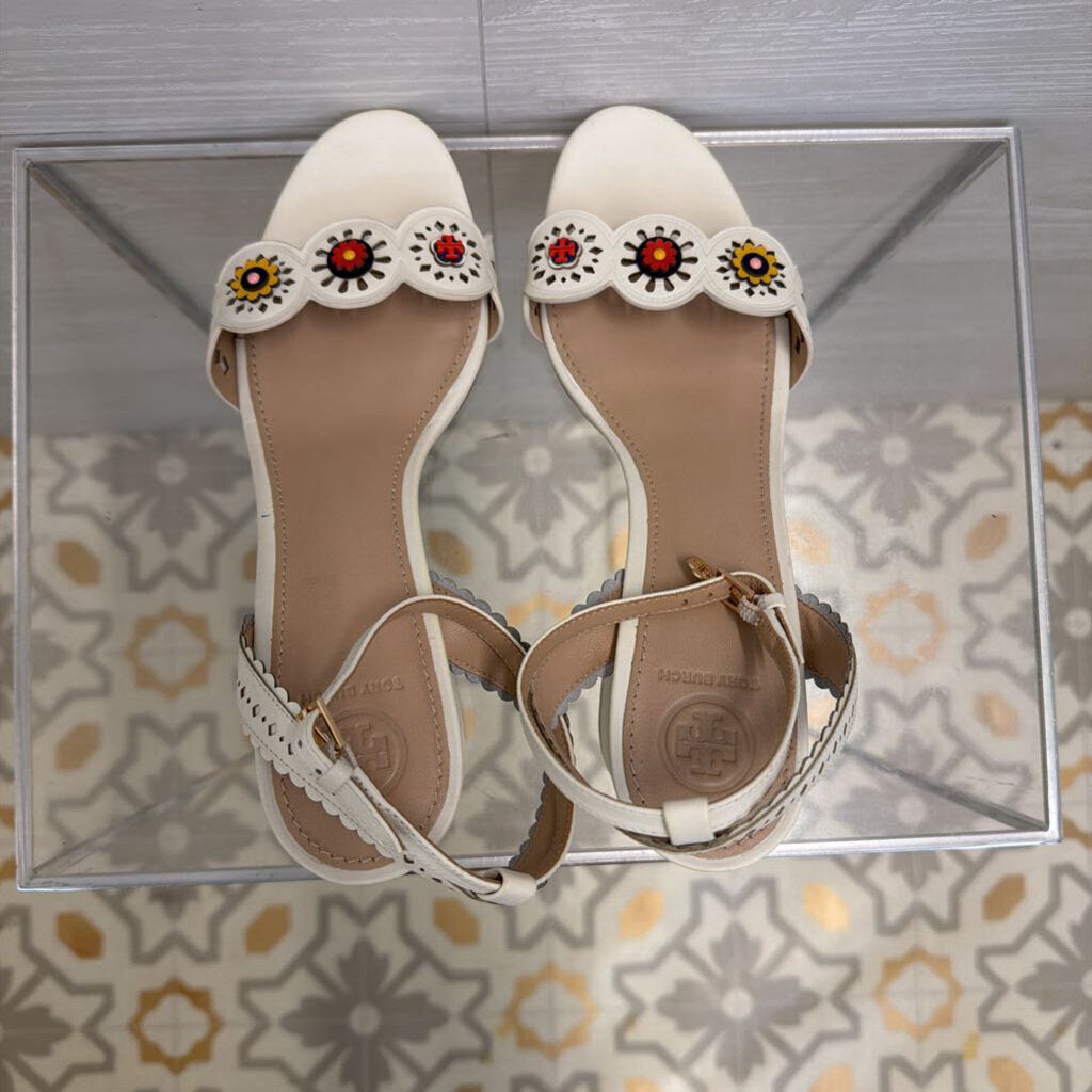 Tory Burch Cream/Multi Marguerite Slingback Sandal 8