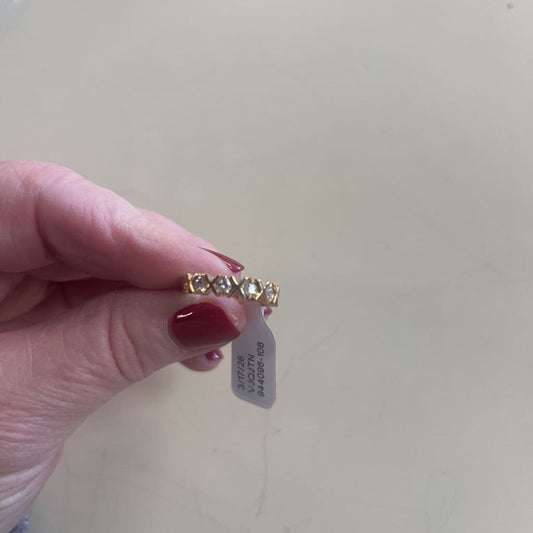 Sterling Silver CZ Band Size 6