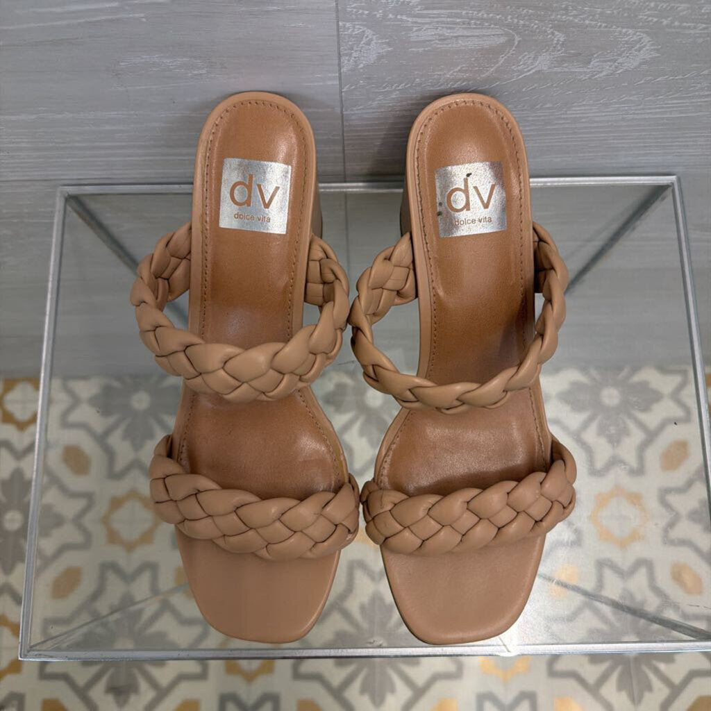 Dolce Vita Nude Paily Braided Heel 8.5