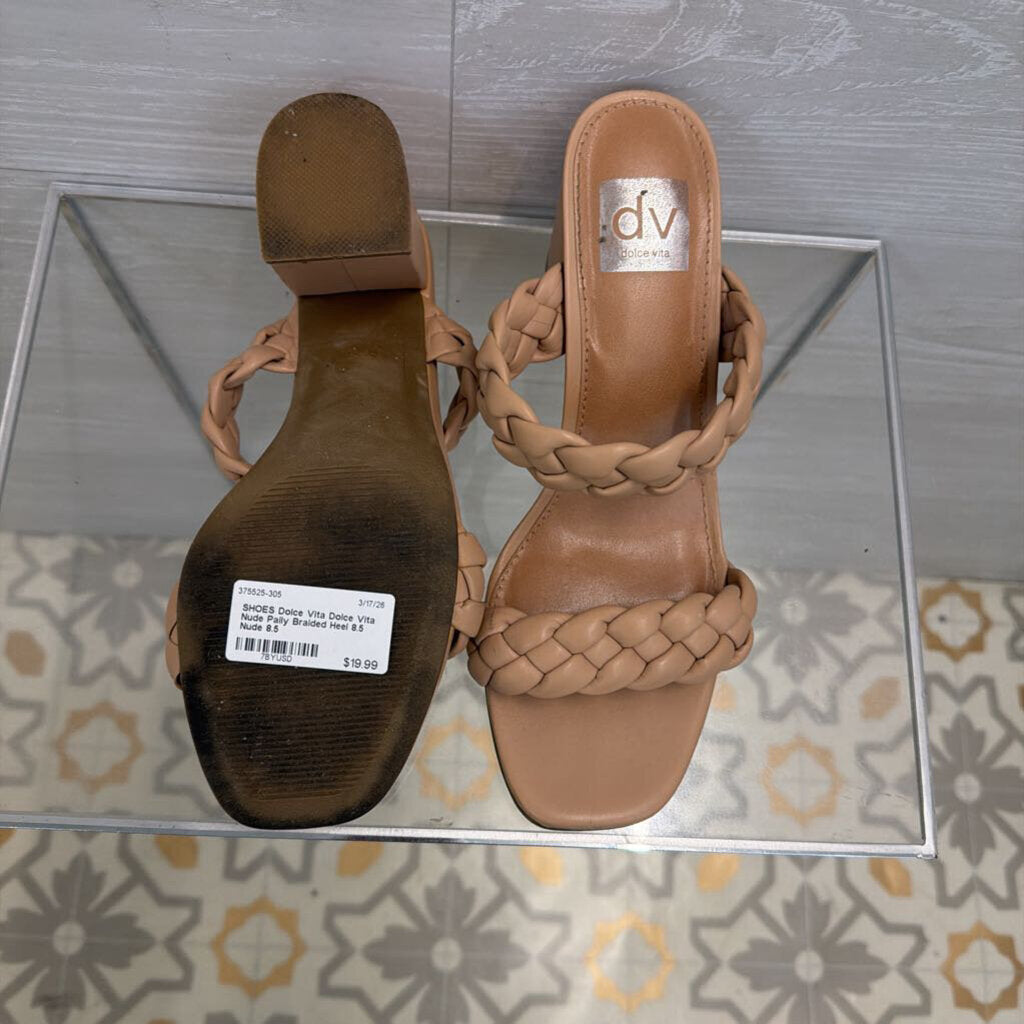 Dolce Vita Nude Paily Braided Heel 8.5