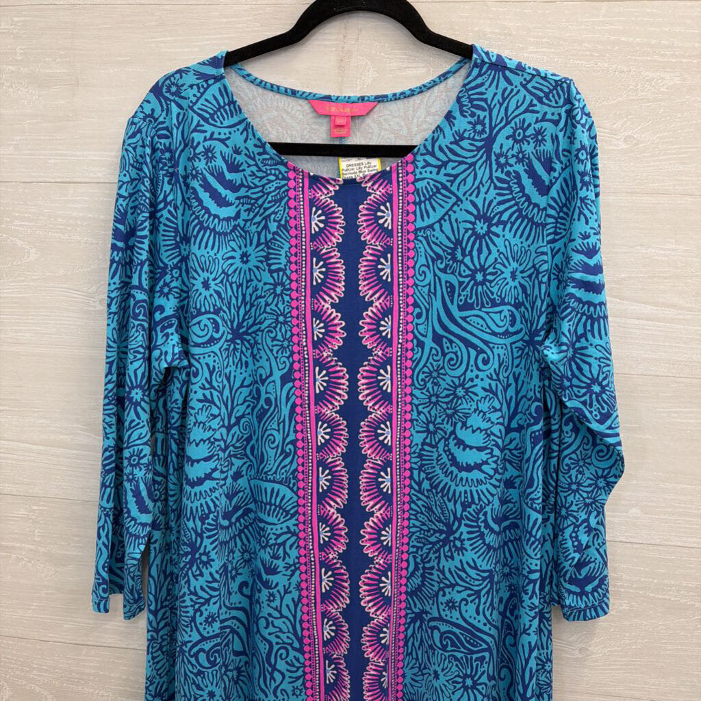 Lilly Pulitzer Bermuda Blue Swing Dress XXL
