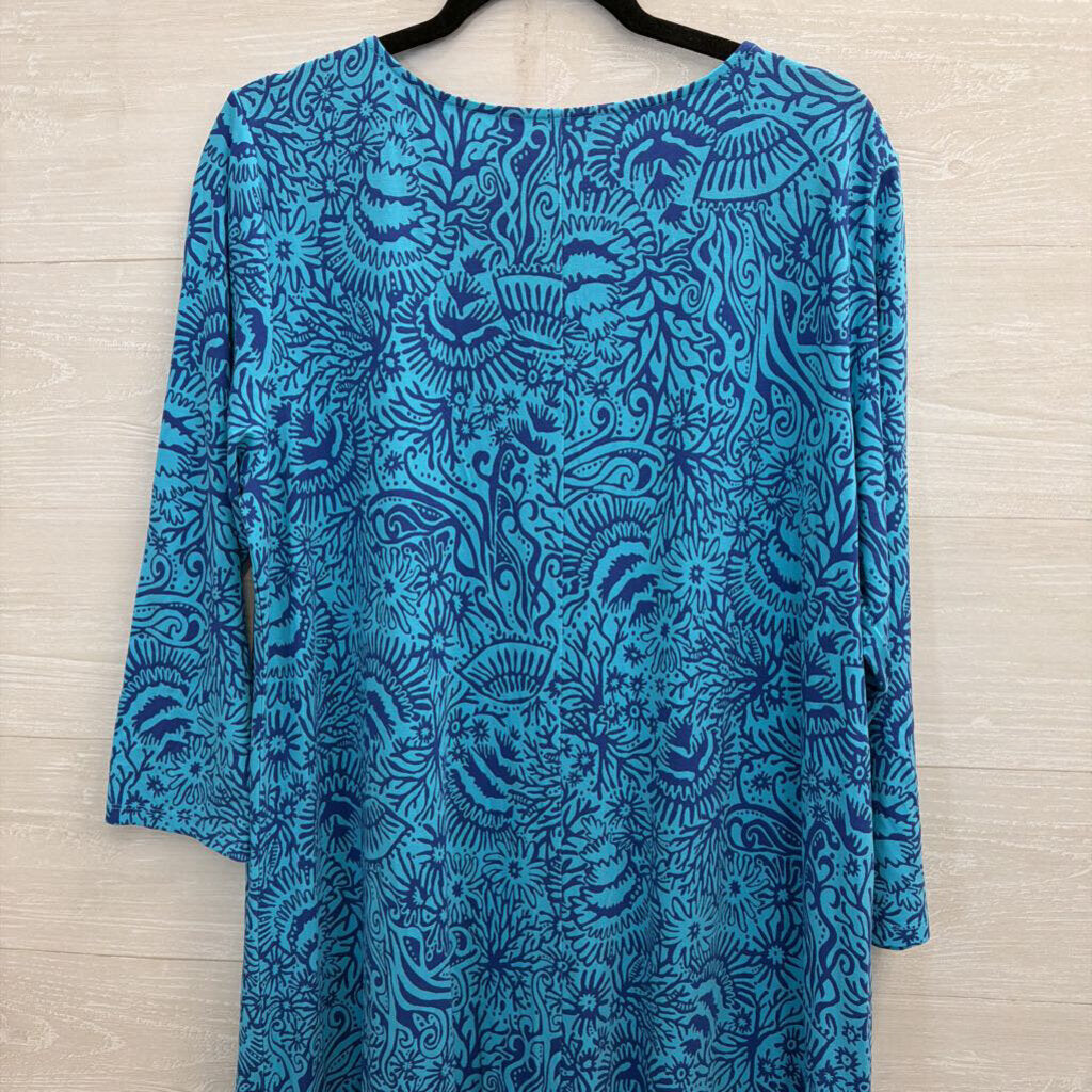 Lilly Pulitzer Bermuda Blue Swing Dress XXL