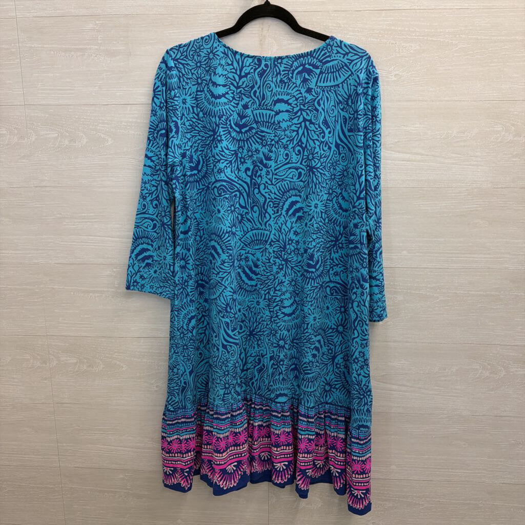 Lilly Pulitzer Bermuda Blue Swing Dress XXL