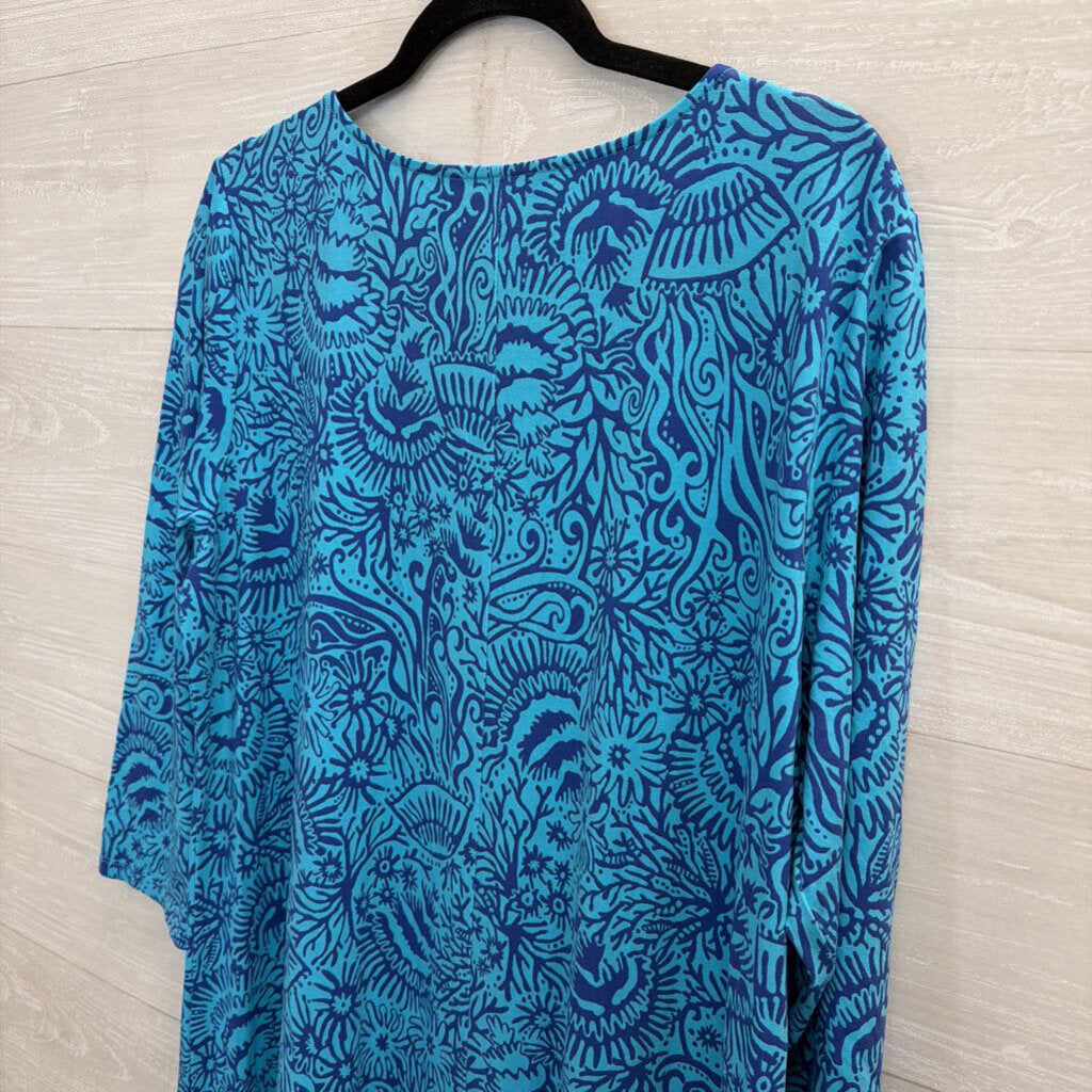 Lilly Pulitzer Bermuda Blue Swing Dress XXL