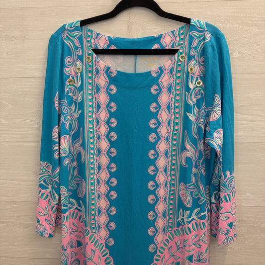 Lilly Pulitzer Tana Turq/Teal Dress XL