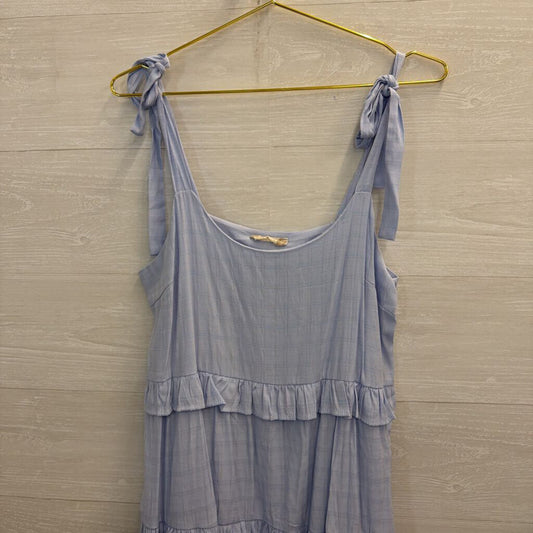 Altar'd State Blue Mini Baby Doll Dress Large