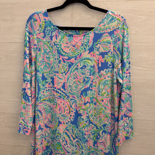 Lilly Pulitzer Blue/Pink Ophelia Knit Dress XL