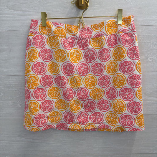 Vineyard Vines Pink/Orange Citrus Skirt 6