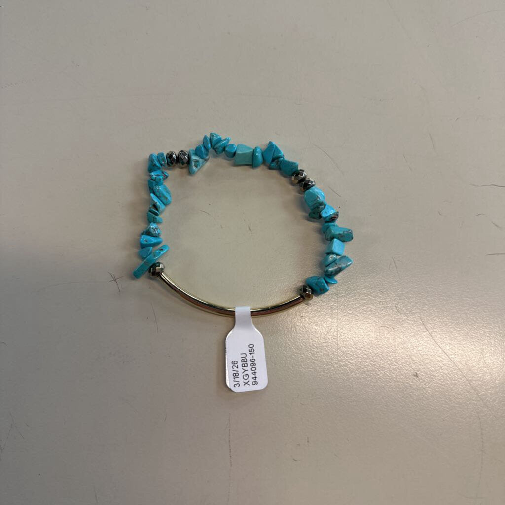 Turquoise Stone Stretch Bracelet