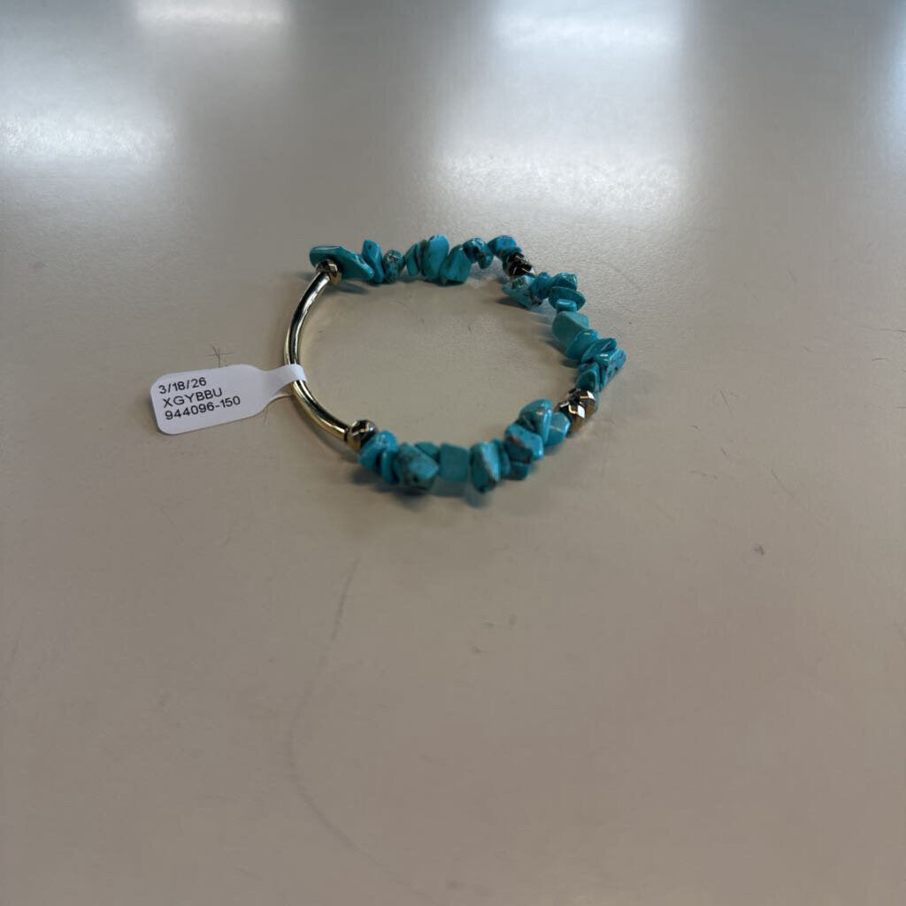 Turquoise Stone Stretch Bracelet