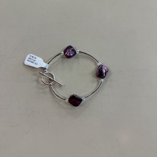 Purple Stone Toggle Bracelet