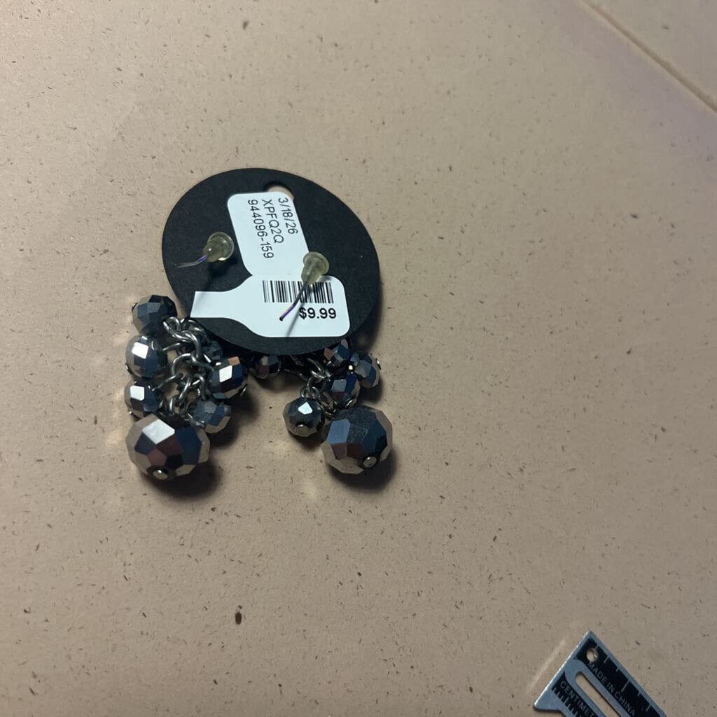 Beaded Cluster Earrings