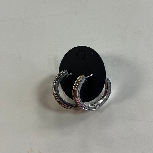 Two Toned Hoop Earrings