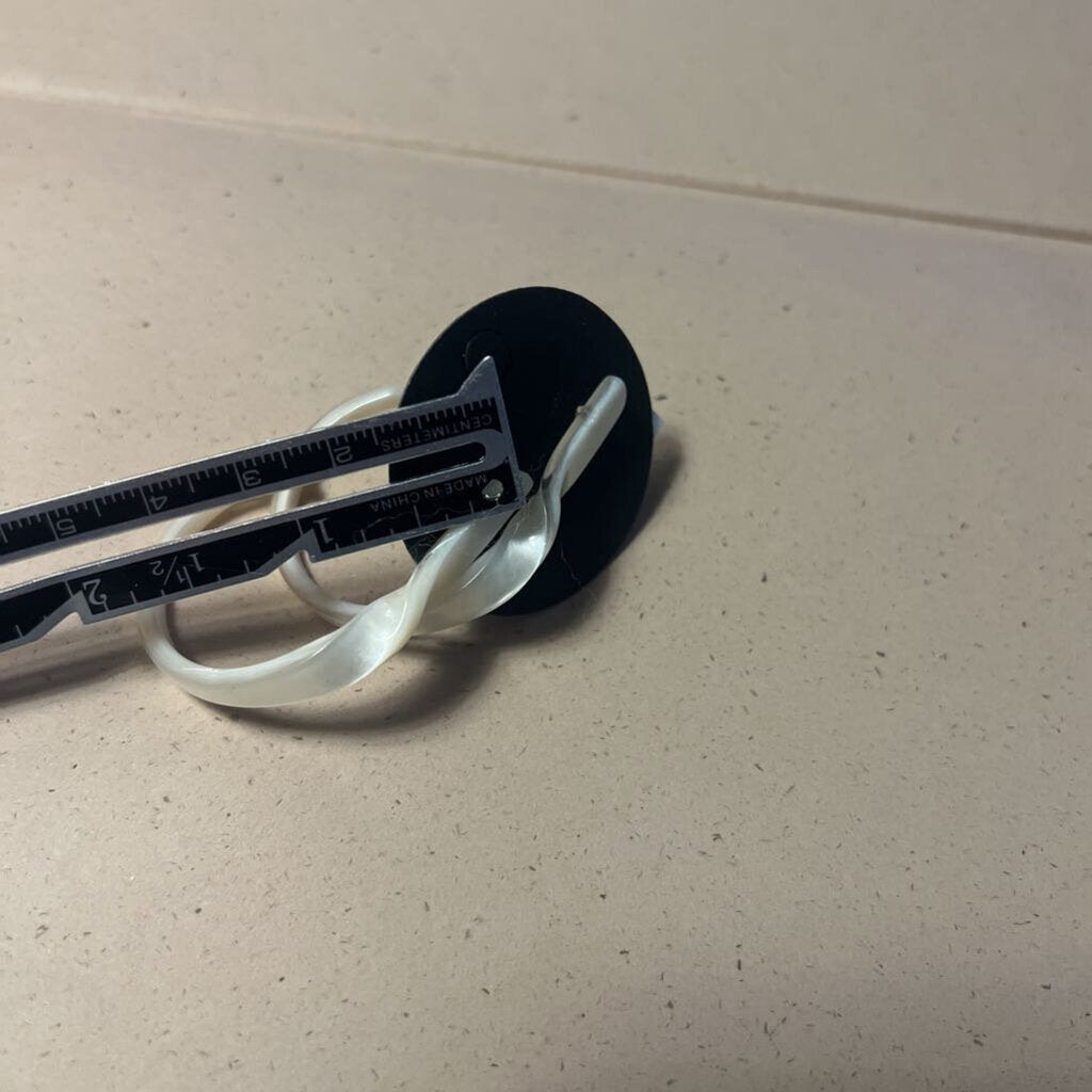 White Half Hoop Stud Earrings