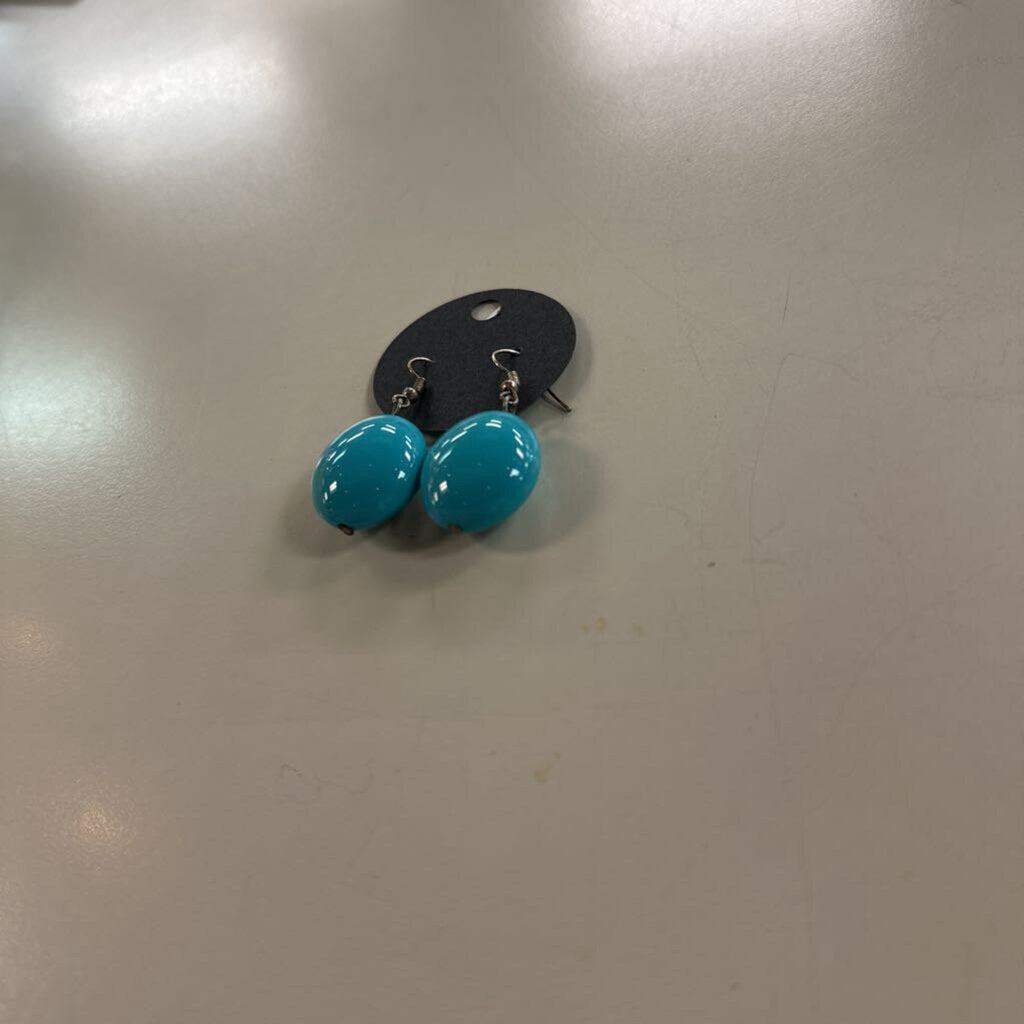 Turquoise Stone Drop Earrings