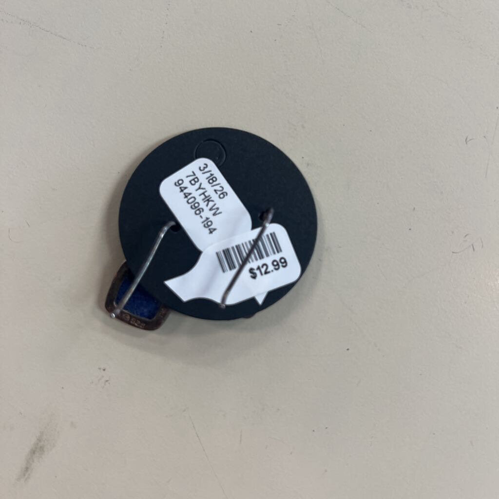 Handcrafted Blue Stone Earrings