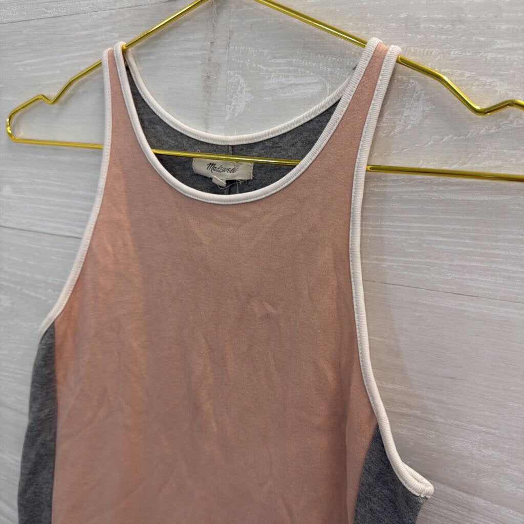 Madewell Beige/ Grey Tank Top Small