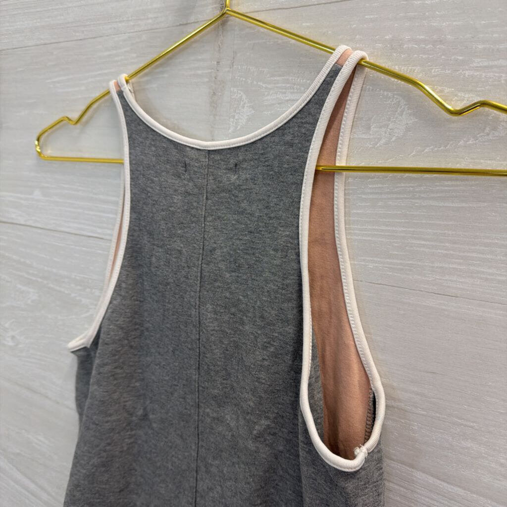 Madewell Beige/ Grey Tank Top Small