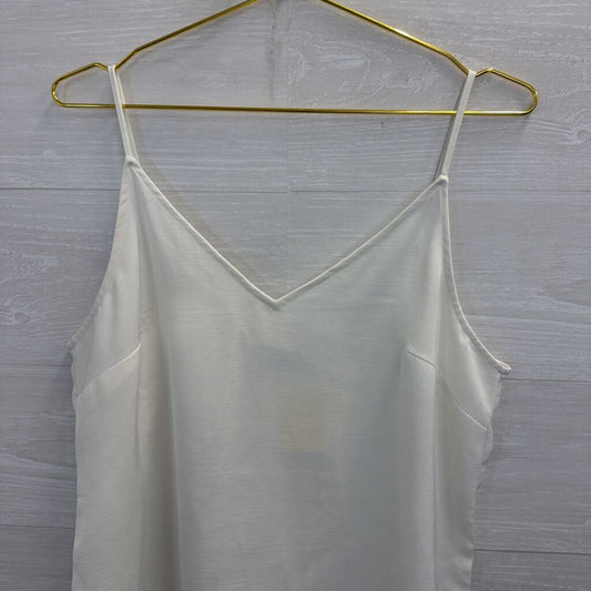 White Silky Tank Top Medium