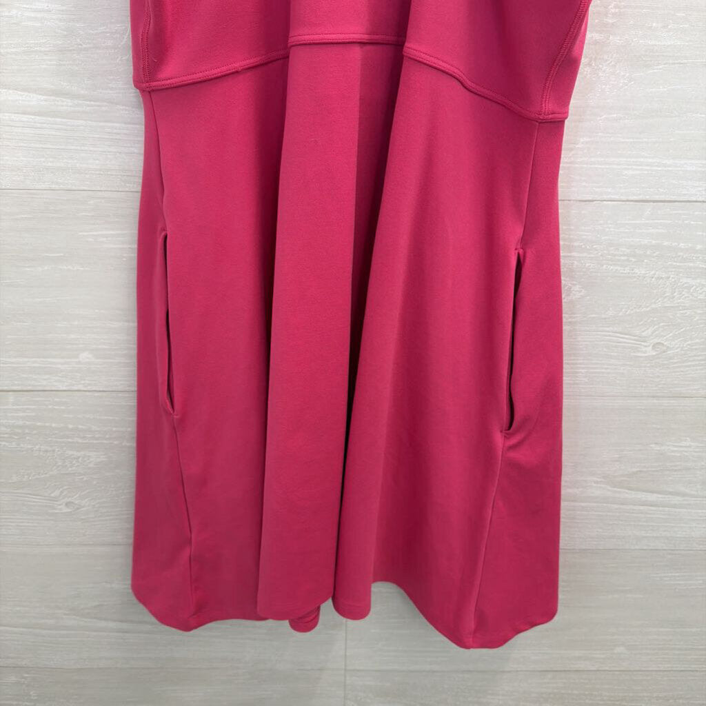Athleta Pink High Neck Athletic Dress Large