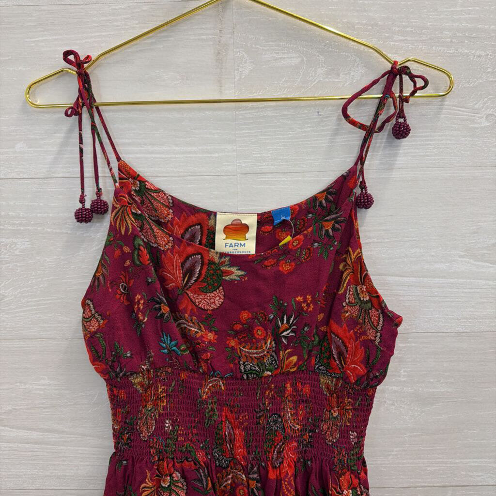 Farm Rio Purple/ Multi Print Meg Tank Top Large